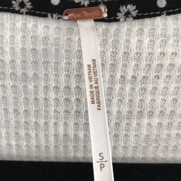 FREE PEOPLE Auxton Thermal Wrap Tie Floral Top - Picture 6 of 7